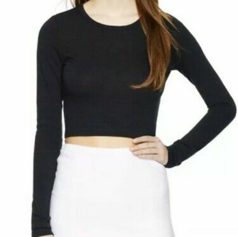 Bella luxx plush rib l/s corp long sleeve black S
